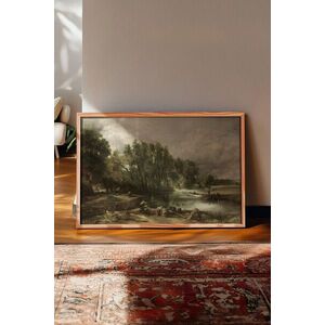 Imagine Tablou decorativ, 115114, Lemn masiv, Sticla PVC, Multicolor