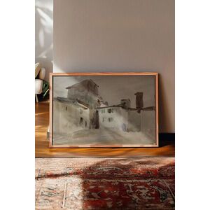 Imagine Tablou decorativ, 115133, Lemn masiv, Sticla PVC, Multicolor