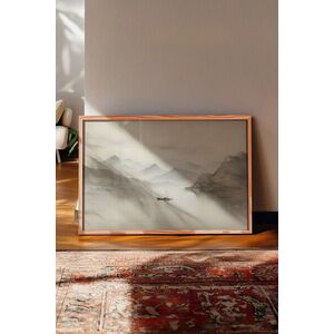 Imagine Tablou decorativ, 115142, Lemn masiv, Sticla PVC, Multicolor