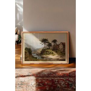 Imagine Tablou decorativ, 115164, Lemn masiv, Sticla PVC, Multicolor