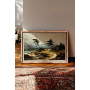 Imagine Tablou decorativ, 115165, Lemn masiv, Sticla PVC, Multicolor