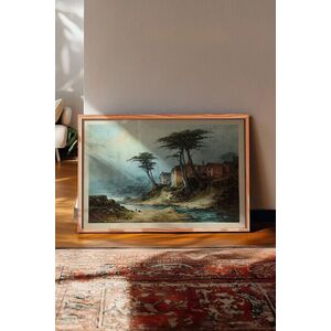 Imagine Tablou decorativ, 115168, Lemn masiv, Sticla PVC, Multicolor