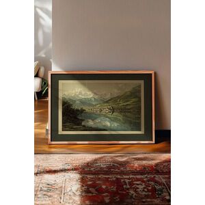 Imagine Tablou decorativ, 115172, Lemn masiv, Sticla PVC, Multicolor