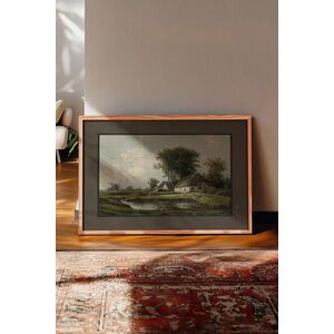 Imagine Tablou decorativ, 115173, Lemn masiv, Sticla PVC, Multicolor