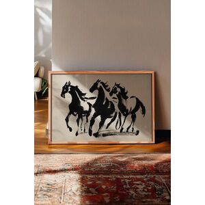 Imagine Tablou decorativ, 115174, Lemn masiv, Sticla PVC, Multicolor