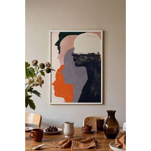 Imagine Tablou decorativ, 115192, Lemn masiv, Sticla PVC, Multicolor