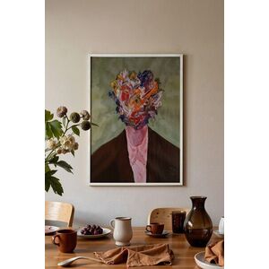 Imagine Tablou decorativ, 115194, Lemn masiv, Sticla PVC, Multicolor