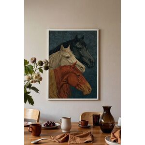 Imagine Tablou decorativ, 115196, Lemn masiv, Sticla PVC, Multicolor