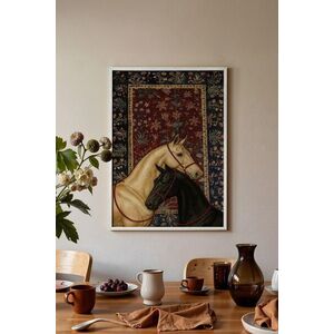 Imagine Tablou decorativ, 115197, Lemn masiv, Sticla PVC, Multicolor