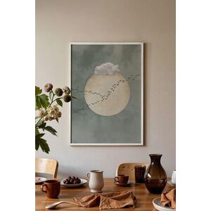 Imagine Tablou decorativ, 115221, Lemn masiv, Sticla PVC, Multicolor