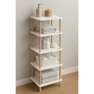 Imagine Raft pentru baie, Hanah Home, Pk262, 40x185x30 cm, PAL, Alb