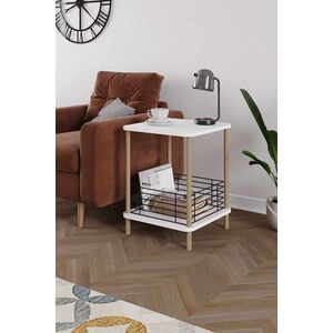 Imagine Masuta, Hanah Home, Pk-0026, 45x58x38 cm, PAL, Alb/Negru
