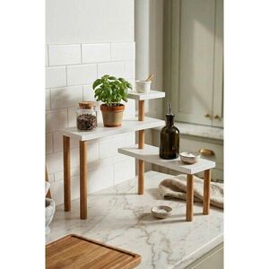 Imagine Raft de bucatarie, Hanah Home, Ck31C, 66x37x13.5 cm, PAL, Alb
