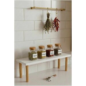 Imagine Raft de bucatarie, Hanah Home, Ck37C, 40x15x13.5 cm, PAL, Alb