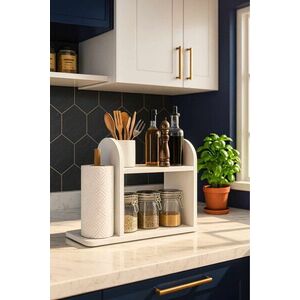 Imagine Raft de bucatarie, Hanah Home, Peka003, 45x36.8x17 cm, PAL, Alb