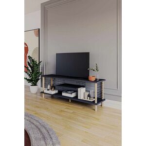 Imagine Comoda TV, Hanah Home, Peka-0048, 120x42.6x30 cm, PAL, Antracit