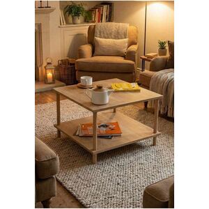 Imagine Masuta de cafea, Hanah Home, Peka-0049, 60x42.5x60 cm, PAL, Maro