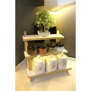 Imagine Raft de bucatarie, Hanah Home, 26Mckkl, 40x34.5x40 cm, PAL, Alb