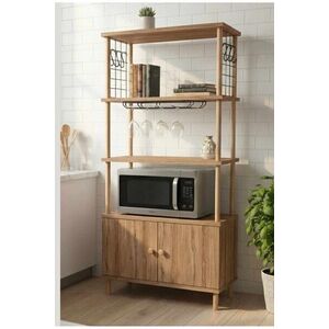 Imagine Dulap pentru bucatarie, Hanah Home, Pk09Pk, 60x140x30 cm, PAL, Pin