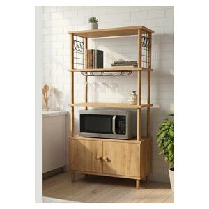 Imagine Dulap pentru bucatarie, Hanah Home, Pk09Pk, 60x140x30 cm, PAL, Maro