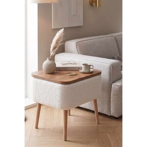 Imagine Masuta, Hanah Home, Pkpuf02S, 60x65x30 cm, PAL, Alb