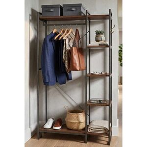 Imagine Cuier de perete, Hanah Home, Peka9023, 90x169x34 cm, PAL, Natural/Negru