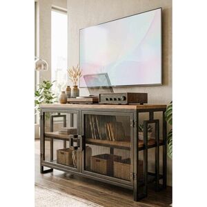 Imagine Comoda TV, Hanah Home, Peka9110, 90x54x36 cm, PAL, Nuc / Negru
