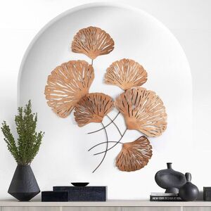 Imagine Decoratiune de perete, Ginkgo, Metal, Dimensiuni: 75 x 4 x 100 cm, Multicolor