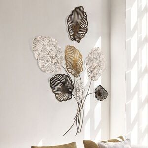 Imagine Decoratiune de perete, Nino, Metal, Dimensiuni: 75 x 2 x 110 cm, Multicolor