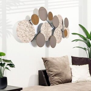 Imagine Decoratiune de perete, Wise, Metal, Dimensiuni: 100 x 8 x 50 cm, Multicolor