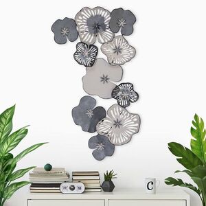 Imagine Decoratiune de perete, Bilge, Metal, Dimensiuni: 105 x 10 x 60 cm, Multicolor