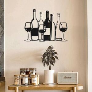 Imagine Decoratiune de perete, Vita, Metal, Grosime: 1, 2 mm, Negru