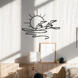 Imagine Decoratiune de perete, Despertar, Metal, Grosime: 1, 2 mm, Negru