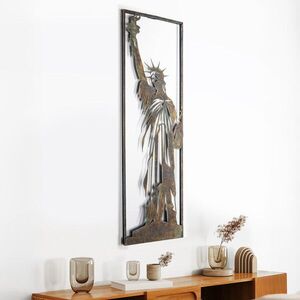 Imagine Decoratiune de perete, Statue of Liberty, Metal, Grosime: Tablă metalică 1, 2 mm, Vintage