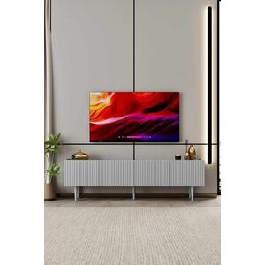 Imagine Comoda TV, Hanah Home, Capella 160, 160x50x29 cm, MDF, Gri deschis