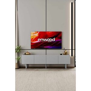 Imagine Comoda TV, Hanah Home, Capella 180, 180x50x29 cm, MDF, Gri deschis