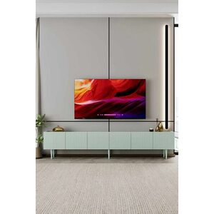 Imagine Comoda TV, Hanah Home, Capella 240, 240x50x29 cm, MDF, Verde menta
