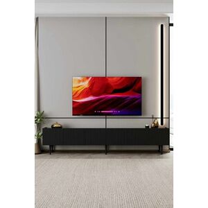 Imagine Comoda TV, Hanah Home, Capella 240, 240x50x29 cm, MDF, Negru