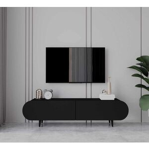 Imagine Comoda TV, Hanah Home, Regulus 140, 140x49x30 cm, MDF, Negru