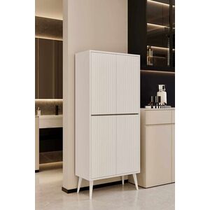 Imagine Dulap pentru bucatarie, Hanah Home, Capella, 69x158x32 cm, MDF, Alb