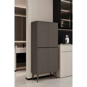 Imagine Dulap pentru bucatarie, Hanah Home, Capella, 69x158x32 cm, MDF, Gri