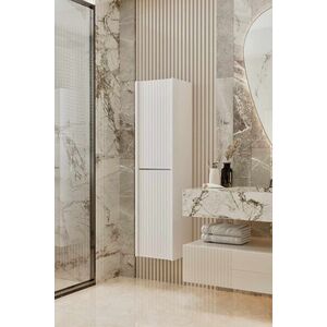 Imagine Dulap de baie, Hanah Home, Capella, 34x138x32 cm, MDF, Alb