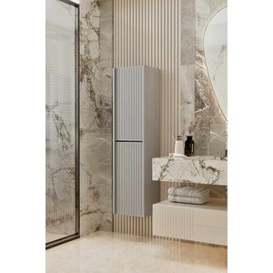 Imagine Dulap de baie, Hanah Home, Capella, 34x138x32 cm, MDF, Gri deschis