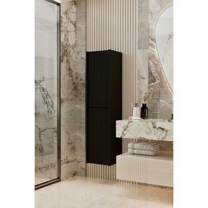 Imagine Dulap de baie, Hanah Home, Capella, 34x138x32 cm, MDF, Negru
