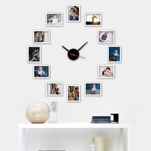 Imagine Ceas de perete decorativ, BCS02, Polistiren, Dimensiune 50 x 50 cm, Multicolor