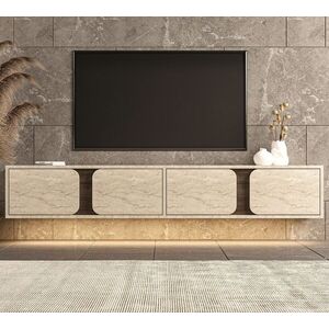 Imagine Comoda TV, Hanah Home, Helen, 180x30x30 cm, PAL, Travertin / Nuc