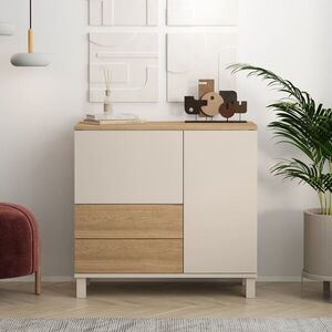 Imagine Dulap multifunctional, Hanah Home, Mood, 87.2x82.4x35 cm, PAL, Nisip / Stejar