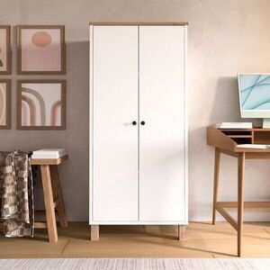 Imagine Dulap multifunctional, Hanah Home, Nord, 61x133.6x33 cm, PAL, Alb / Stejar