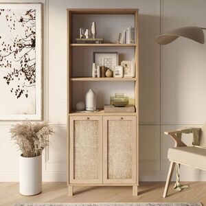 Imagine Corp biblioteca, Hanah Home, Dune, 69.5x180x32 cm, PAL, Stejar