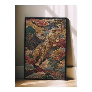 Imagine Tablou decorativ, 115247, Lemn masiv, Sticla PVC, Multicolor